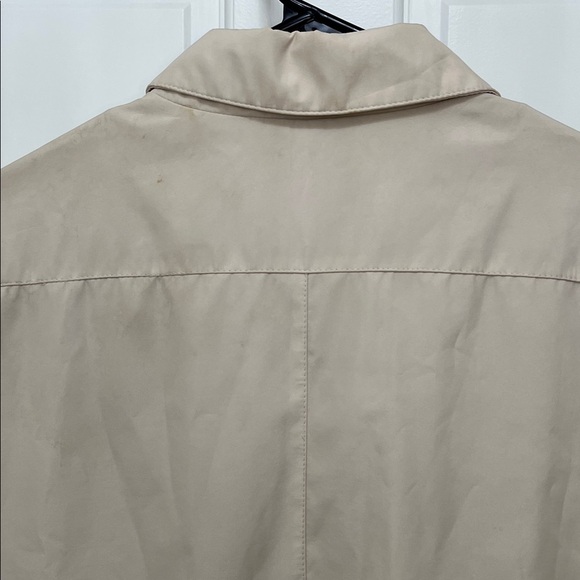 Vintage Eddie Bauer Women's Cream Trench Coat Jacket - Size Large - Picture 10 of 16